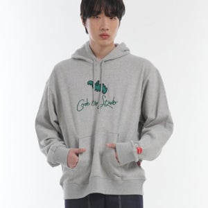 [코드아이엠] 고스트자수 헤비웨이트 오버핏후드 그레이 cdmi22fw06