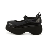 [오픈 와이와이][OPEN YY] Neoprene Platform Mary Jane, Black