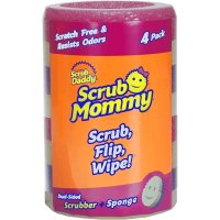 ScrubDaddy ScrubDaddy Scrub Mommy Sponge 스크럽대디 스크럽마미 스펀지 디쉬 수세미 4개입