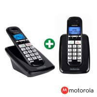 모토로라 무무선전화기 본체 S3001A+증설용 S3001AH/블랙