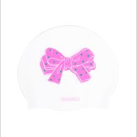 르망고 LEMANGO 실리콘수모 Ribbon in the Sky (White-Pink) LSSG092