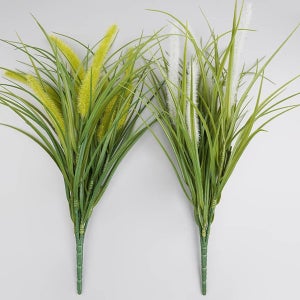 조화 강아지풀 부쉬 47cm 12개 세트 2색 택1 수크령 모우드리 인조 식물