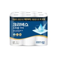 유한킴벌리 크리넥스 스트롱 키친타월 200매x6롤 X1팩