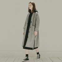 아방 Oversize Long Knit Cardigan -