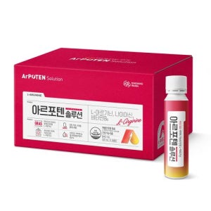 대상웰라이프 아르포텐 솔루션 4주분 30mlx28병 식약처 인정 L 아르기닌 혈액순환 혈행개선 산화질소