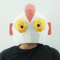 3D 입체 종이가면 DIY 울트라 치킨