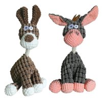 좋아하는 강아지 장난감 fun pet toy donkey shape 코듀로이 씹는