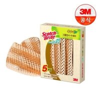 3M 내츄럴 옥수수 그물망사 수세미 5입