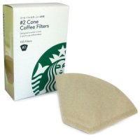 Starbucks 2 Cone Coffee Filter 스타벅스 재팬 커피 필터 에코 종이 100매입 6팩