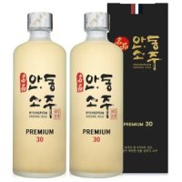 명품안동소주 프리미엄30 375ml x2병 증류식소주_오크통숙성