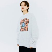 N커버 앤커버 SPREAD NCOVER SWEATSHIRT-WHITE MELANGE