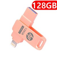 HP 128GB 64GB 아이폰USB 라이트닝 8핀 고용량USB 커넥터 OTG 사진백업  64G  메탈그레이