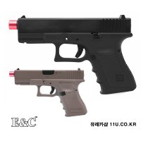 메탈 글록 GLOCK 19 GUN 비비탄 권총 ENC 가스건 사격