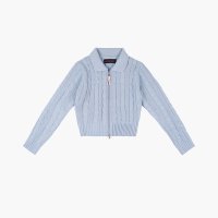 핑크파인애플 TWIST KNITTING CARDIGAN SKYBLUE