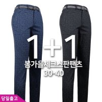 1 1 봄가을 윈드C48체크스판팬츠 남성 스판 작업 등산