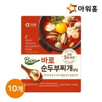 아워홈 바로 순두부찌개양념 120g x 10개