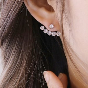 써지컬스틸 큐빅멜로투웨이 귀걸이