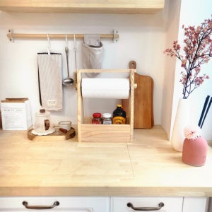 [👉맞춤제작가능]키친타올+양념통 보관함/주방,캠핑용품, 아이디어픽