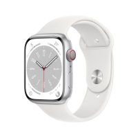 Apple 워치 8 셀룰러 45mm (실버 알루미늄)