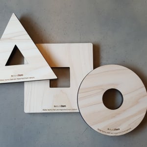 네모 세모 동그라미 편백받침, 엔아이템