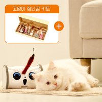 [냥이패키지세트]스마트코지+고양이깃털장난감 움직이는고양이장난감 낚시장난감 펫캠 펫CCTV 자동장난감