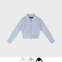 핑크파인애플 TWIST KNITTING CARDIGAN SKYBLUE