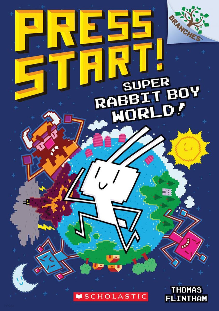 Press start!. 12 super rabbit boy world!