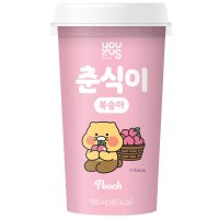 매일유업 유어스 춘식이 복숭아 190ml