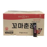 중찬명가 꼬마춘장3kg 6gX500 사자표춘장 일회용춘장 팩춘장