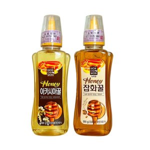 [녹차원] 꿀 2종 세트 (아카시아꿀 500g+잡화꿀 500g)