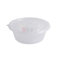 다회용 면용기 BW 195파이 중 1250ml 300세트 투명