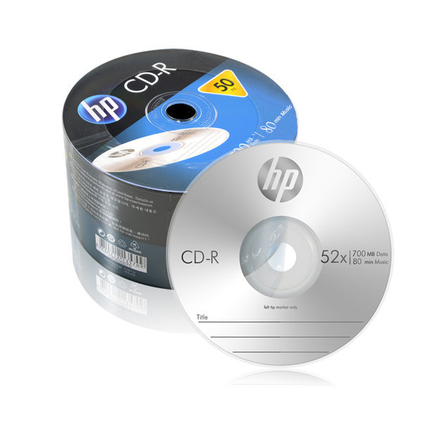 HP CD-R 700MB 52X 50장/공CD/공DVD/공시디/오디오CD