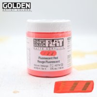 골든/골덴 SoFlat 무광 매트 아크릴물감 118ml 낱색 Fluorescent Red/6780