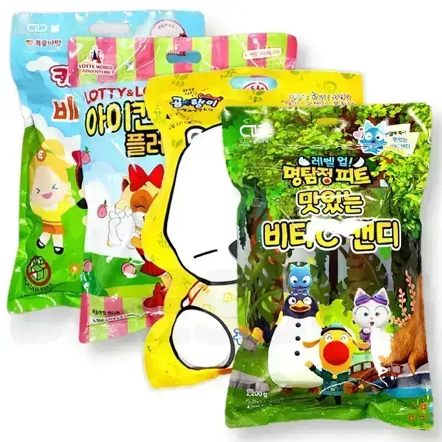 <b>어린이 비타민</b> 대용량 1000정 피트 핑크퐁 로티로리 뽀로로 캐리 캐치티니핑