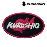 KUROSHIO 쿠로시오 로고 자수 와펜 돌돔핑크 조끼 낚시복 KURO-WP002