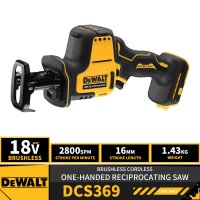 미니 전동 톱 전기 가지치기 체인 DEWALT 무선 손 왕복 18V 리튬 공구 DCS369 2800SPM