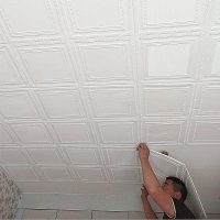 천장 포인트 벽지 방수 욕실 붙이는 접착식 거실 3D