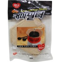 커피필터 커피 여과지 드리퍼 핸드드립 거름망 40p