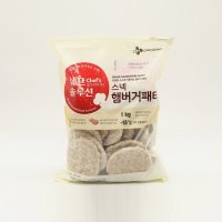 백설 햄버거 패티 냉동포장 1kg