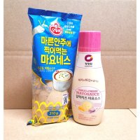 쥐포 등 마른안주에 찍어먹는 마요네즈 +청정원 갈릭치즈마요 소스