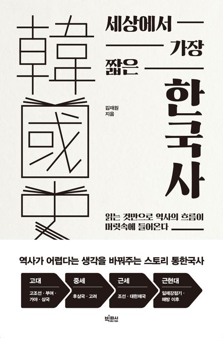 세상에서 가장 짧은 한국사  : 읽는 것만으로 역사의 흐름이 머릿속에 들어온다  : 큰글자도서