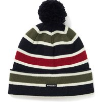 [위캔더스] STRIPED POMPOM BEANIE (NAVY) WK22FWBN04NV