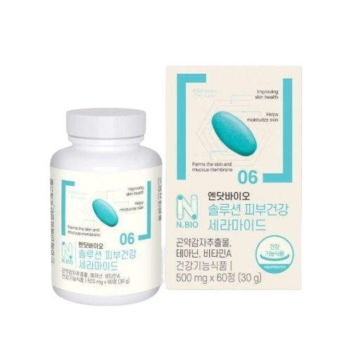 엔닷바이오 솔루션 피부건강 <b>세라마이드</b> 500mg x 60정