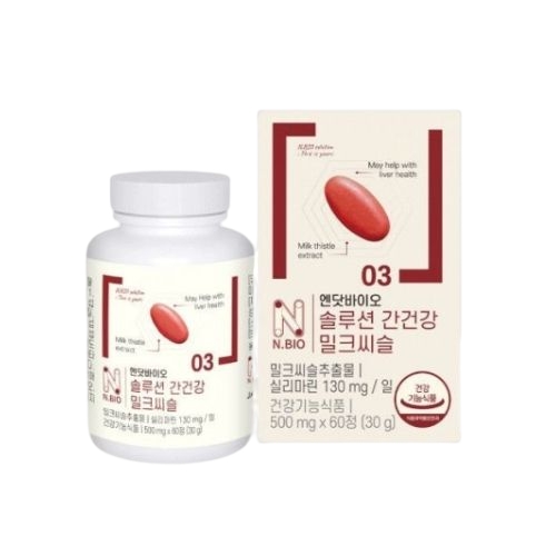 엔닷바이오 <b>솔루션</b> <b>간건강</b> 밀크씨슬 500mg x 60정