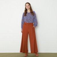 카티아조 레이블 와이드 울 팬츠 테라코타 katiacho Label Wide Wool Pants Terracotta