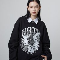 [낫띵이즈베럴댄미] BIGFLOWER SWEATSHIRT_black