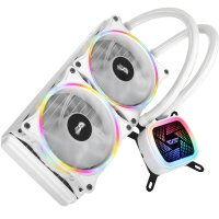 cpu Darkflash 수냉식 쿨러 컴퓨터 rgb 워터 쿨러 방열판 통합 냉각 팬 라디에이터 lga 11512011am3+am4  협동사  DT240 화이트