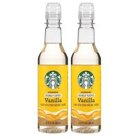 Starbucks Naturally Coffee Syrup 스타벅스 네추럴리 커피 시럽 바닐라 12 17 fl oz 2팩