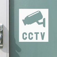 코이핀즈 사각형 cctv 심플 픽토그램 도어스티커