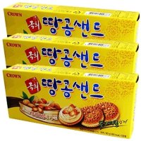 크라운 국희 땅콩샌드 155g x 12개